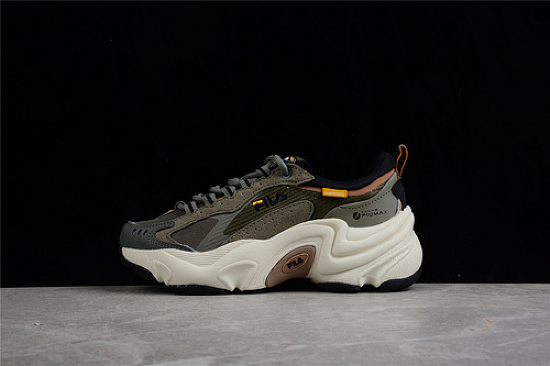 Fila Fila FU*SION HERITAGE RUNNING SHOES OLIVE GREEN/WHITE/BLACK · F12W141107FLC, photo 1