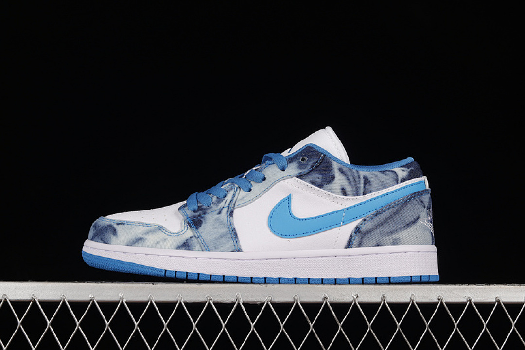 Jordan [DM8947-100]-[AIR JORDAN 1 LOW WASHED DENIM WHITE/DUTCH BLUE/WHITE]-[WOMAN:36-39]-[MAN:40-46], photo 1