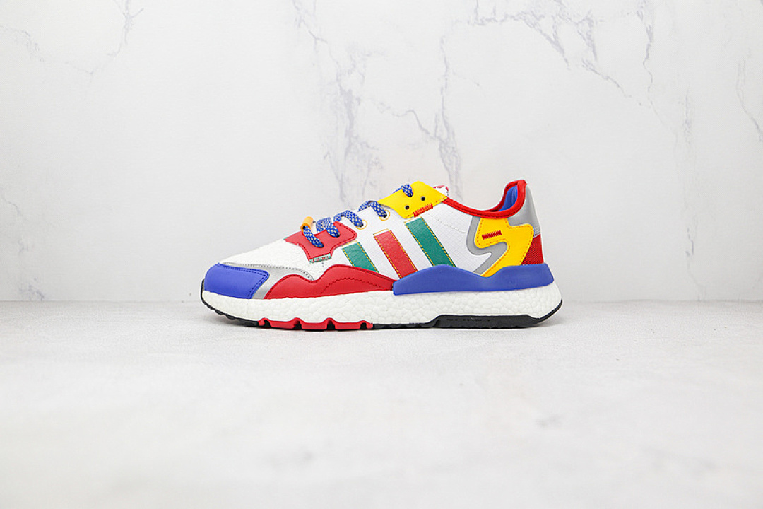Unbranded [FE1957]-[NITE JOGGER 2019 BOOST SHOES CLOUD WHITE/MULTI-COLOR]-[WOMAN:36-39]-[MAN:40-45], photo 1