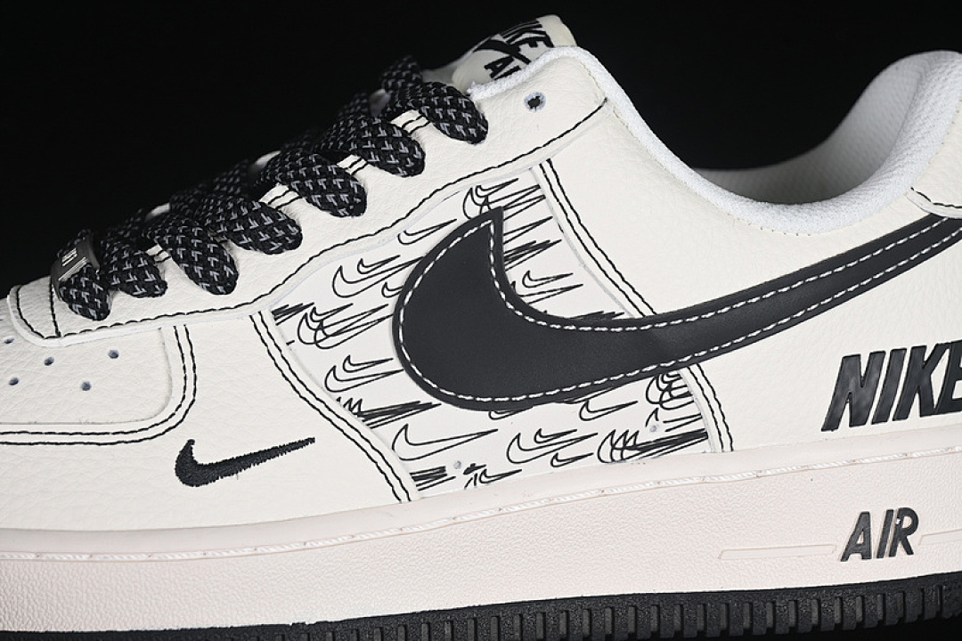 Nike [HH7518-068]-[AIR FORCE 1 07 LOW WHITE/BLACK]-[WOMAN:36-39]-[MAN:40-45] - Image 8
