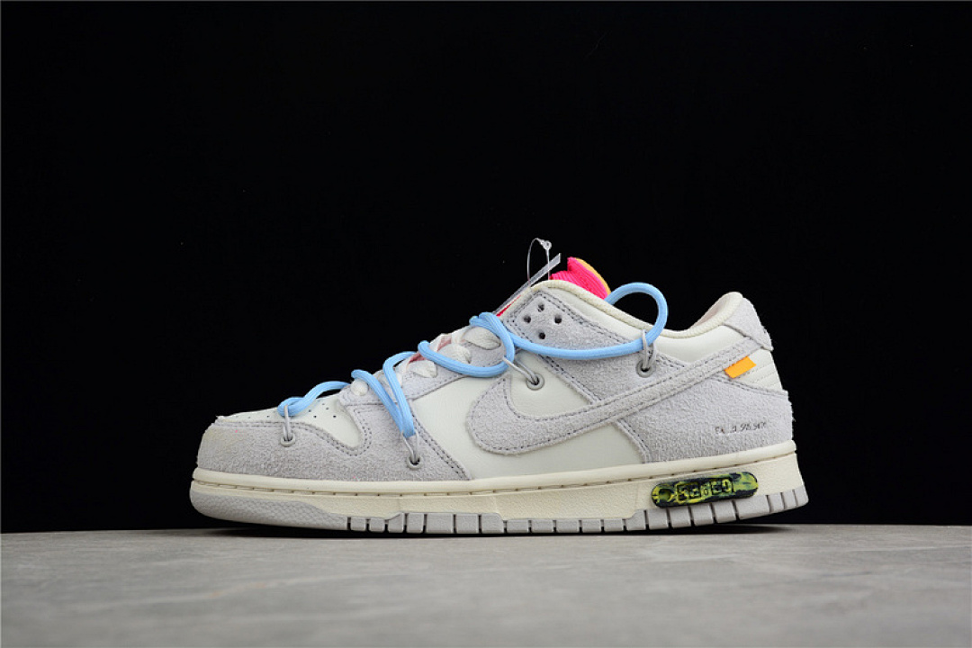 Off-White [DJ0950-113]-[OW X SB DUNK LOW LOT 38 OF 50 SAIL/NEUTRAL GREY/PSYCHIC BLUE]-[UNISEX:36-47.5], photo 1