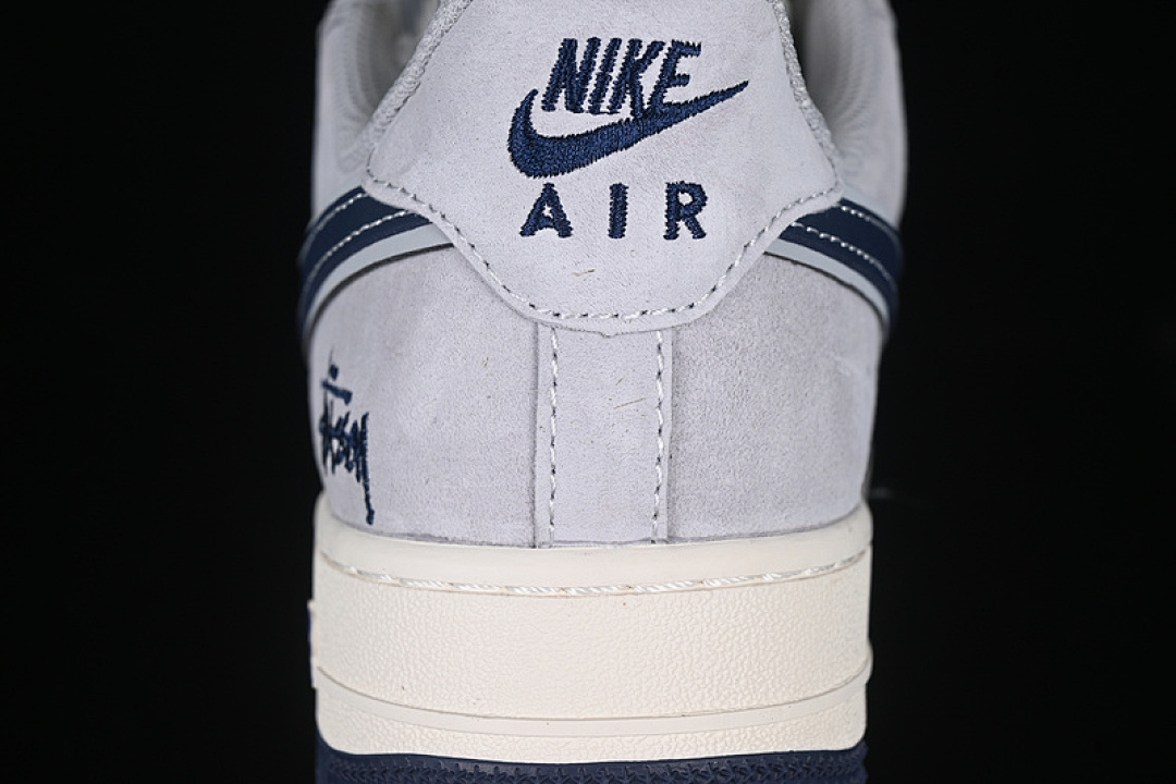 Nike [XZ3318-088]-[AIR FORCE 1 07 LOW WHITE/GREY/BLUE]-[WOMAN:36-39]-[MAN:40-45] - Image 7