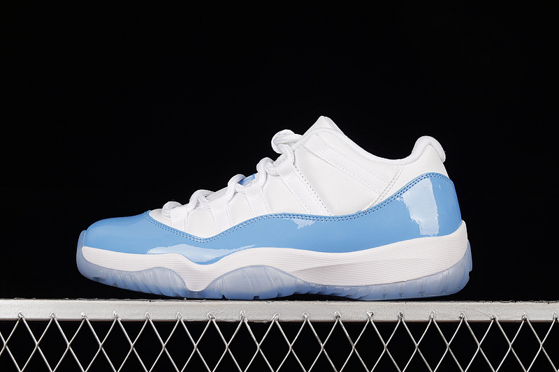 Jordan AIR Jordan 11 RETRO LOW UNC WHITE/WHITE/UNIVERSITY BLUE · 528895-106, photo 1
