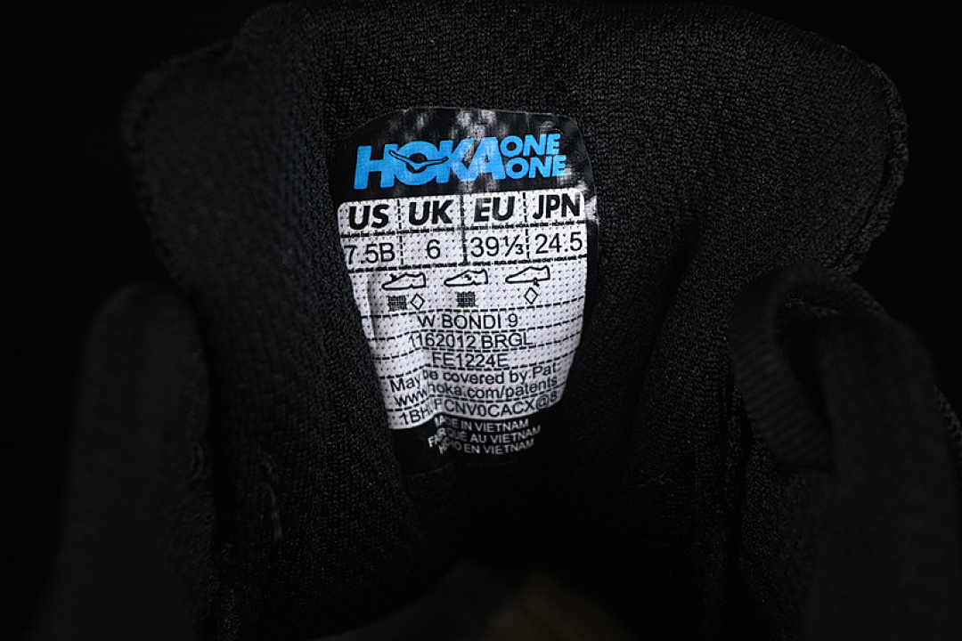 On Running [1162012 BRGL]-[HOKA ONE BONDI 9 BLACK/WHITE/YELLOW]-[WOMAN:36-39]-[MAN:40-45] - Image 6