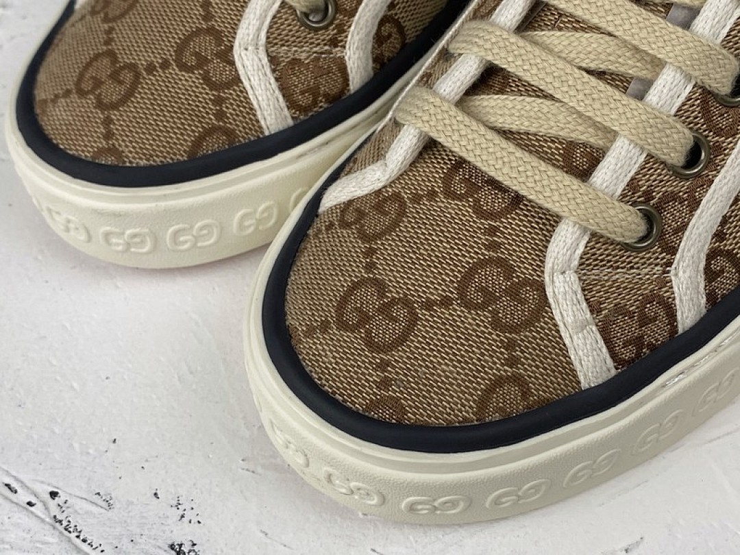 Gucci [GU*CCI ACE EMBROIDERED LOW-TOP SNEAKER LIGHT BROWN/GREEN/RED]-[UNISEX:35-44] - Image 7