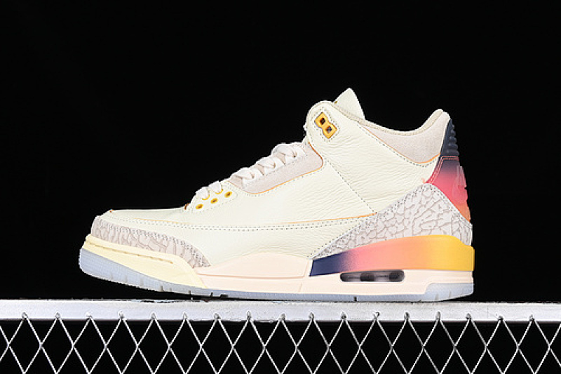 Jordan J.BALVIN AIR Jordan 3 RETRO ORANGE/GREY/GOLD/BROWN · FN0344-901, photo 1