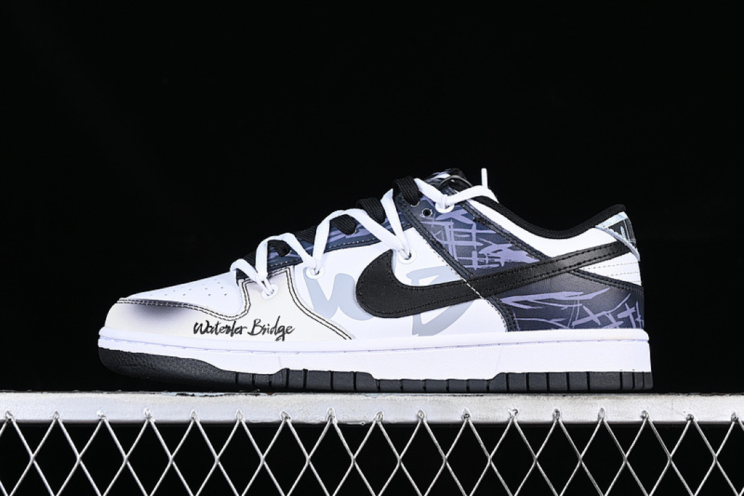 Unbranded [DD1391-100]-[DUNK LOW BIGNIU WHITE/BLACK/BLUE]-[WOMAN:36-39]-[MAN:40-46], photo 1
