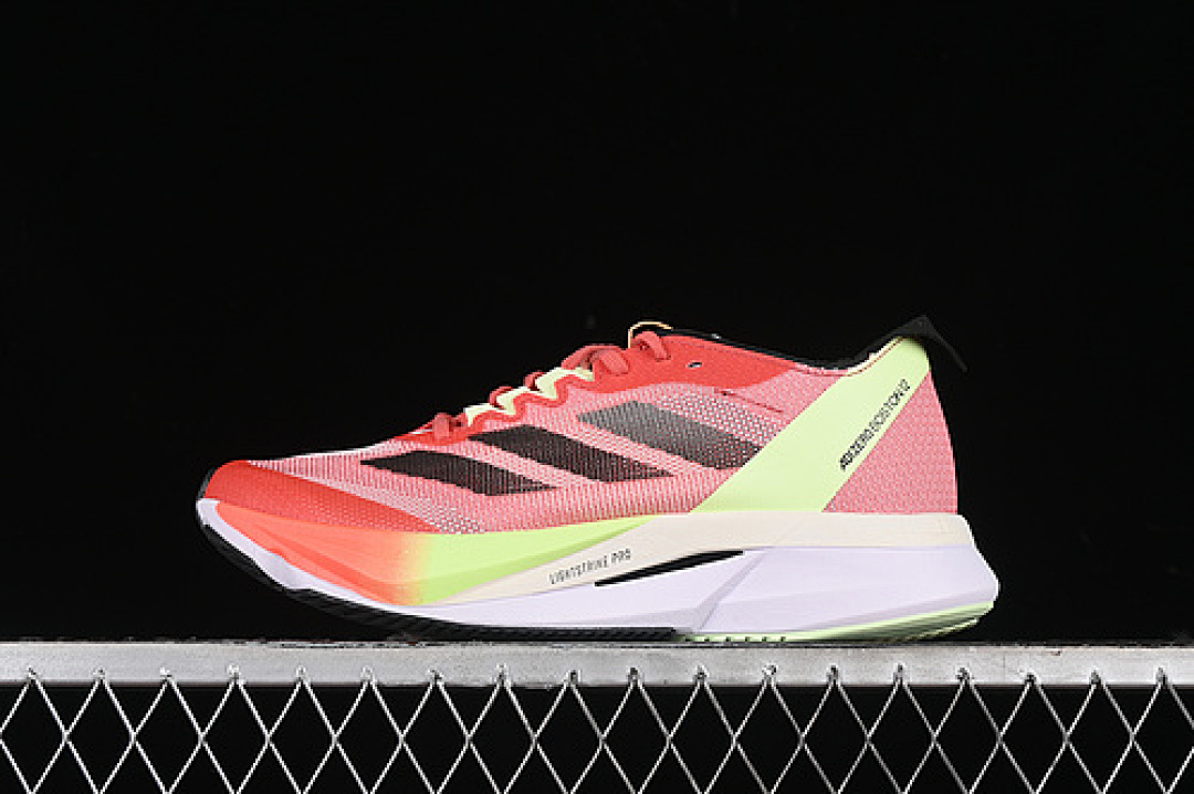 ADIZERO BOSTON 12 M PRELOVED SCARLET/AURORA METALLIC/SOLAR RED · IG3329, photo 1