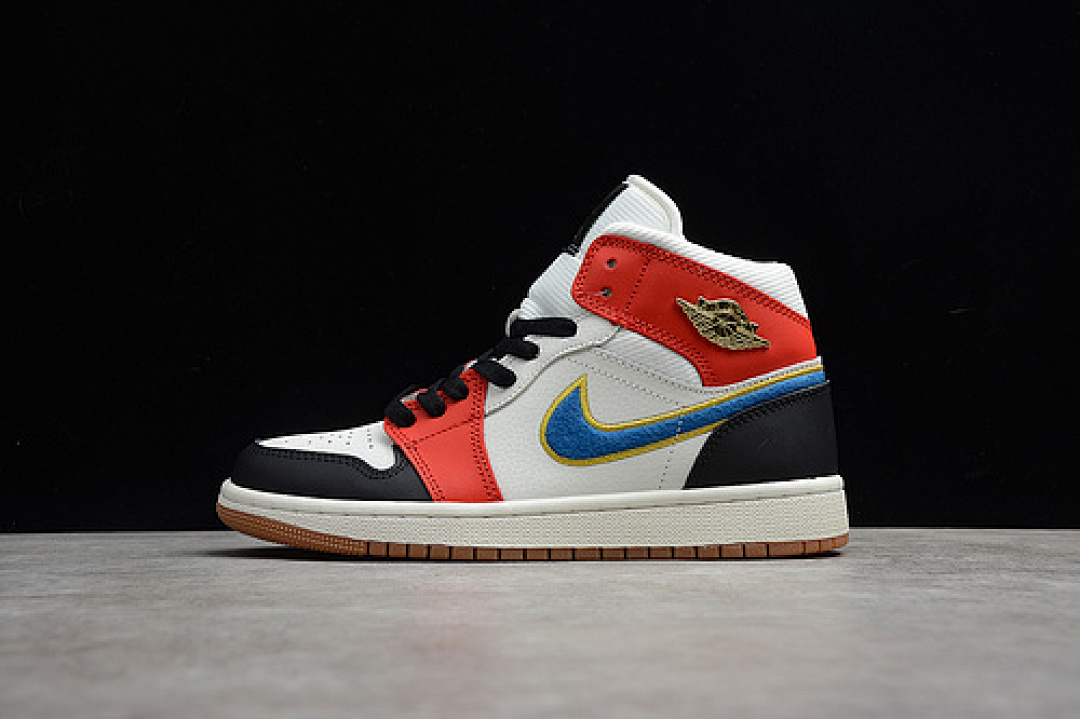 Jordan [DC1426-100]-[AIR JORDAN 1 MID SE LET MAN SAIL/METALLIC GOLD/GYM RED/BLACK]-[UNISEX:36-47] (HER), photo 1