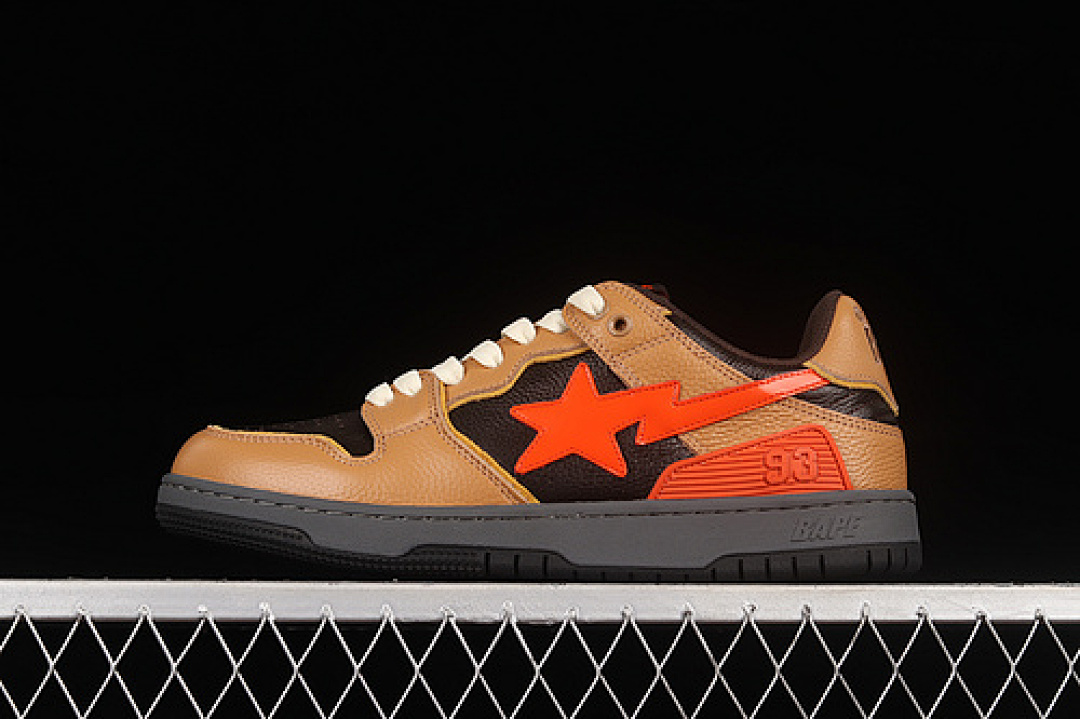 Bape [1G70191034]-[HUMAN MADE BAPE STA SK8 TO NIGO LIGHT BROWN/BLACK/RED]-[MAN:40-45], photo 1