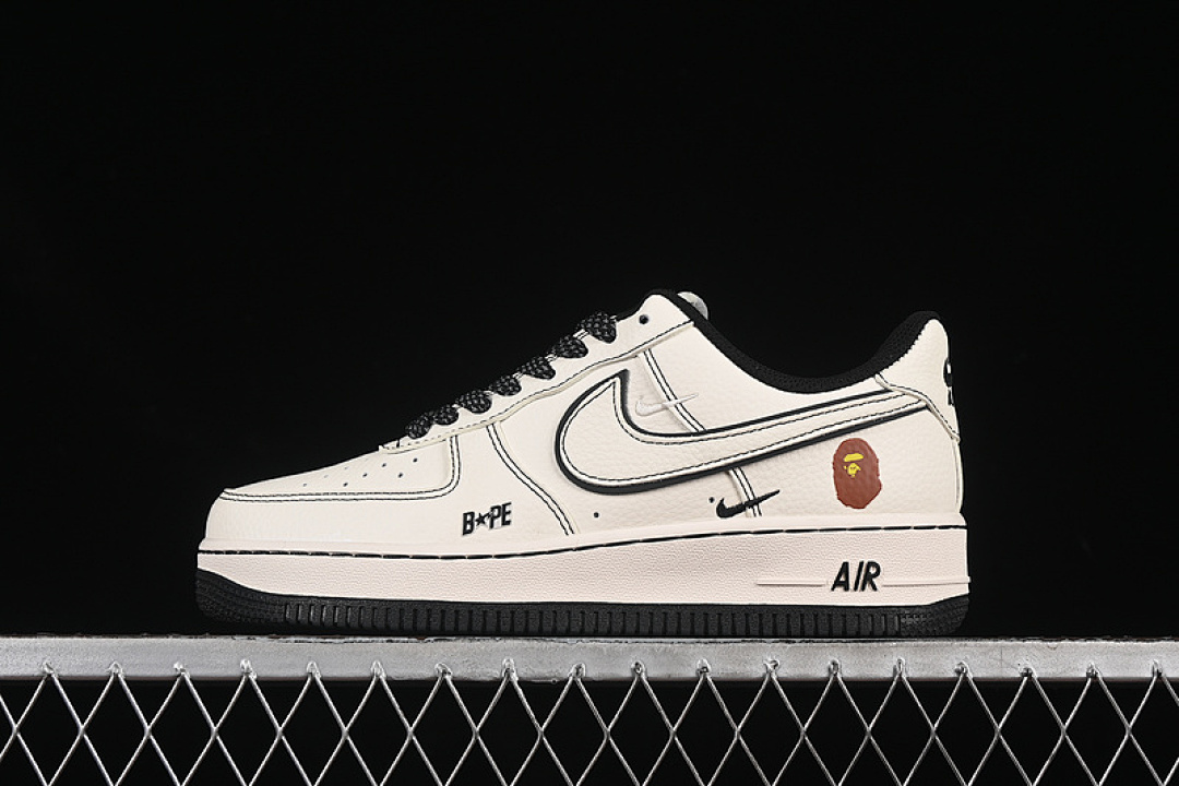 Nike [HH7518-067]-[AIR FORCE 1 07 LOW BAPE WHITE/BLACK]-[WOMAN:36-39]-[MAN:40-45] - Image 16