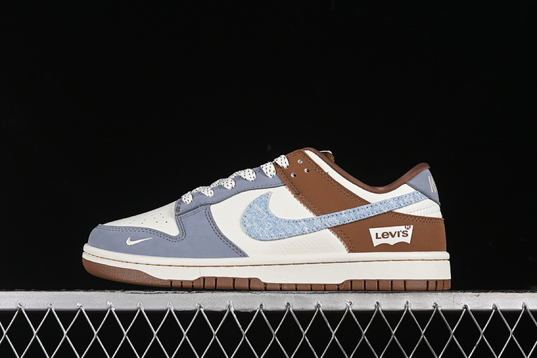 Nike SB DUNK LOW WHITE/BLUE/BROWN · JH8310-958, photo 1