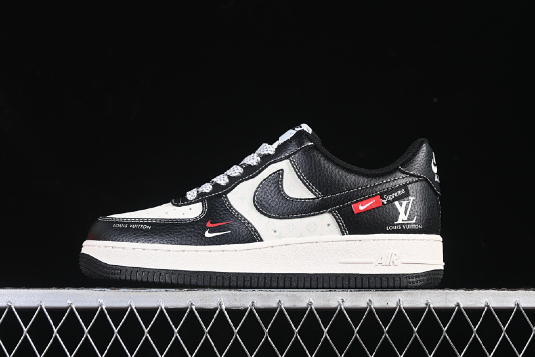 Nike [MZ9588-813]-[AIR FORCE 1 07 LOW WHITE/BLACK]-[WOMAN:36-39]-[MAN:40-45] - Image 2