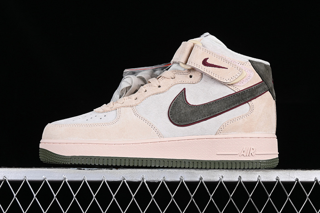 Nike [CG9908-101]-[AIR FORCE 1 07 MID WHITE/PINK/GREEN/RED]-[WOMAN:36-39]-[MAN:40-45], photo 1