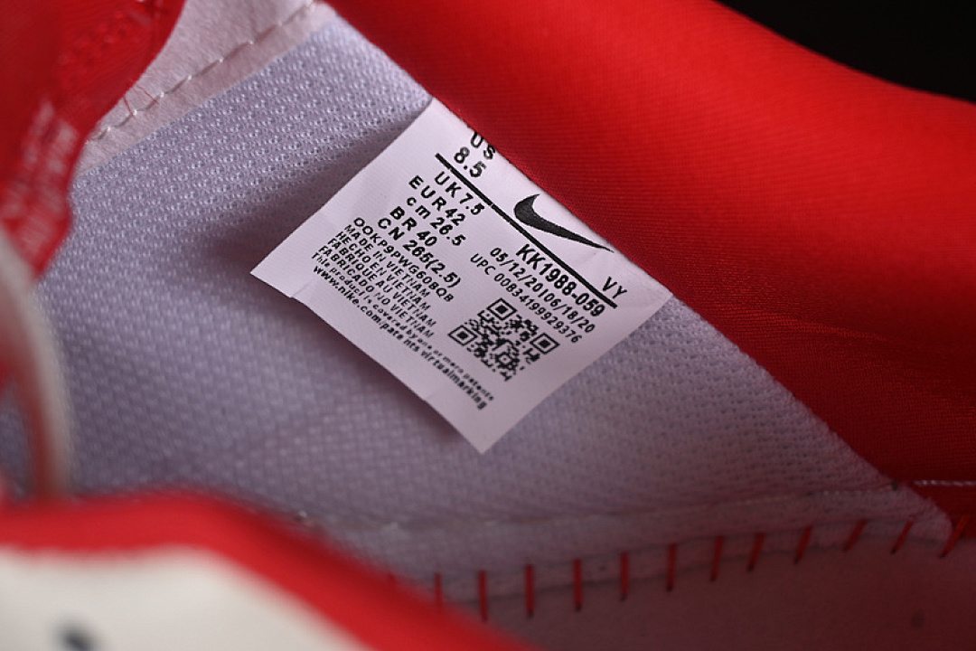 Nike [KK1988-059]-[AIR FORCE 1 07 LOW WHITE/RED]-[WOMAN:36-39]-[MAN:40-45] - Image 6
