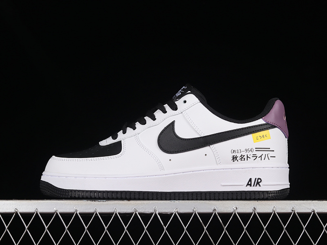 Nike Nike AIR FORCE 1 LOW 07 WHITE/BLACK/PURPLE · DE6897-112, photo 1