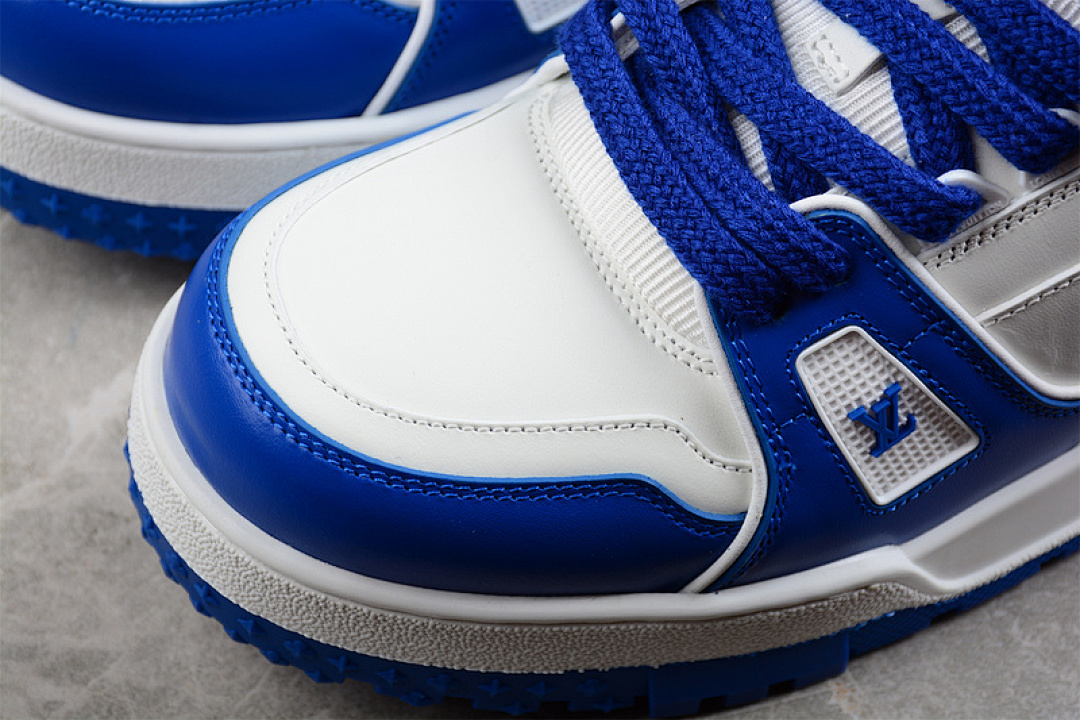 Louis Vuitton [L*V TRAINER SNEAKERS DARK BLUE/WHITE/DARK BLUE]-[WOMAN:35-40]-[MAN:39-45] - Image 10