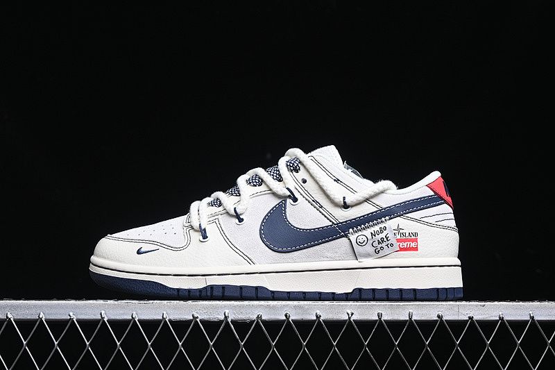 Nike SB DUNK LOW WHITE/GREY/BLUE/RED · YX5066-201, photo 1
