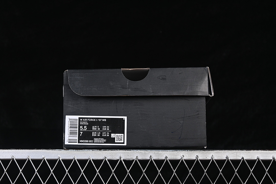 Nike [MM3399-802]-[AIR FORCE 1 07 LOW WHITE/GREY/RED]-[WOMAN:36-39]-[MAN:40-45] - Image 12