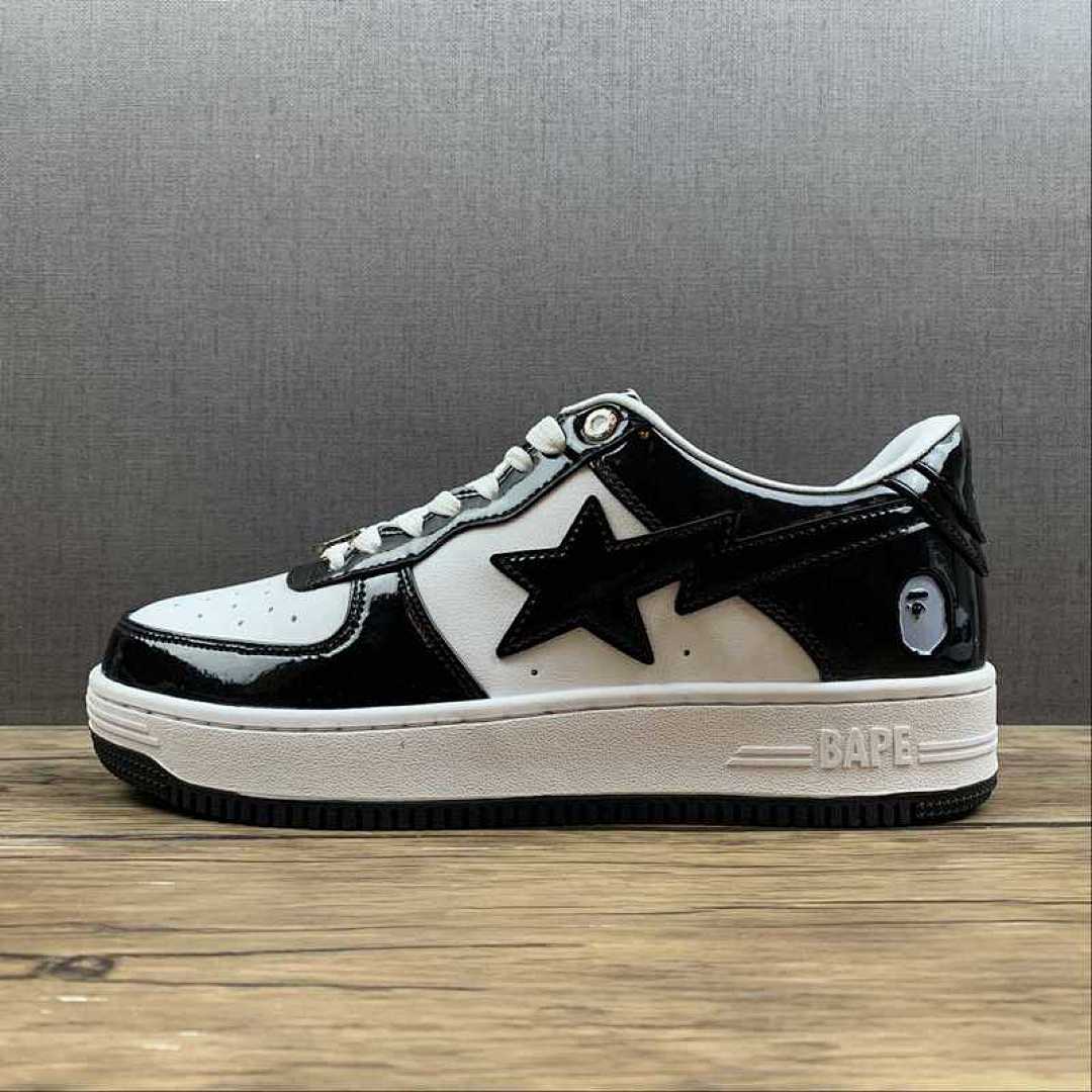 Bape Bape [ STA LOW BLACK/BLACK/WHITE]-[WOMAN:36-39]-[MAN:40-45], photo 1