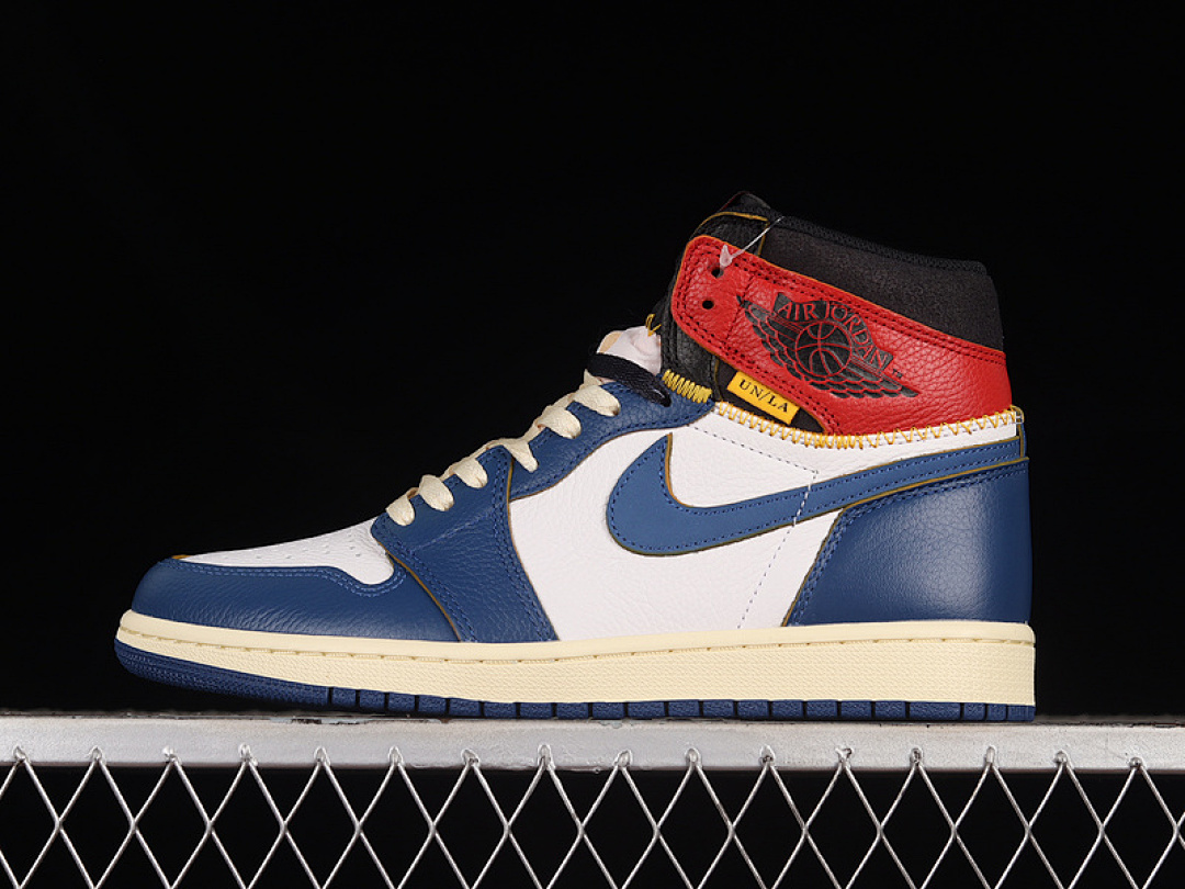 Jordan UNION LA X AIR Jordan 1 RETRO HIGH NRG WHITE/STORM BLUE/VARSITY RED/BLACK · BV1300-146, photo 1