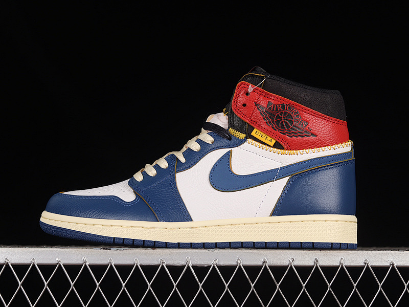 Jordan UNION LA X AIR Jordan 1 RETRO HIGH NRG WHITE/STORM BLUE/VARSITY RED/BLACK · BV1300-146, photo 1