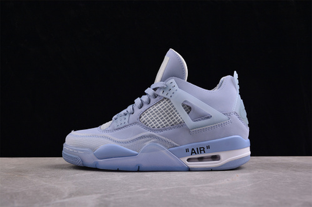 Jordan [CV9388-102]-[OFF-WHITE AIR JORDAN AJ4 RETRO CREAM SAIL OW BLUE/GREY]-[UNISEX:36-47.5], photo 1
