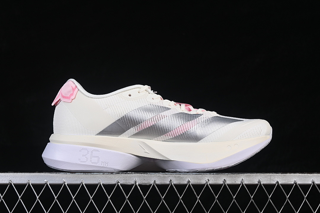 On Running [JQ9666]-[BOSTON 13 CREW WHITE/SILVER METALLIC/BLISS PINK]-[WOMAN:36-39]-[MAN:40-46] - Image 16