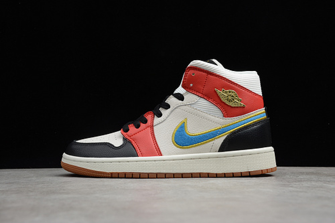 Jordan Jordan [DC1426-100]-[AIR 1 MID SAIL/RED/BLACK-BLUE-GOLD]-[WOMAN:36-39]-[MAN:40-46], photo 1