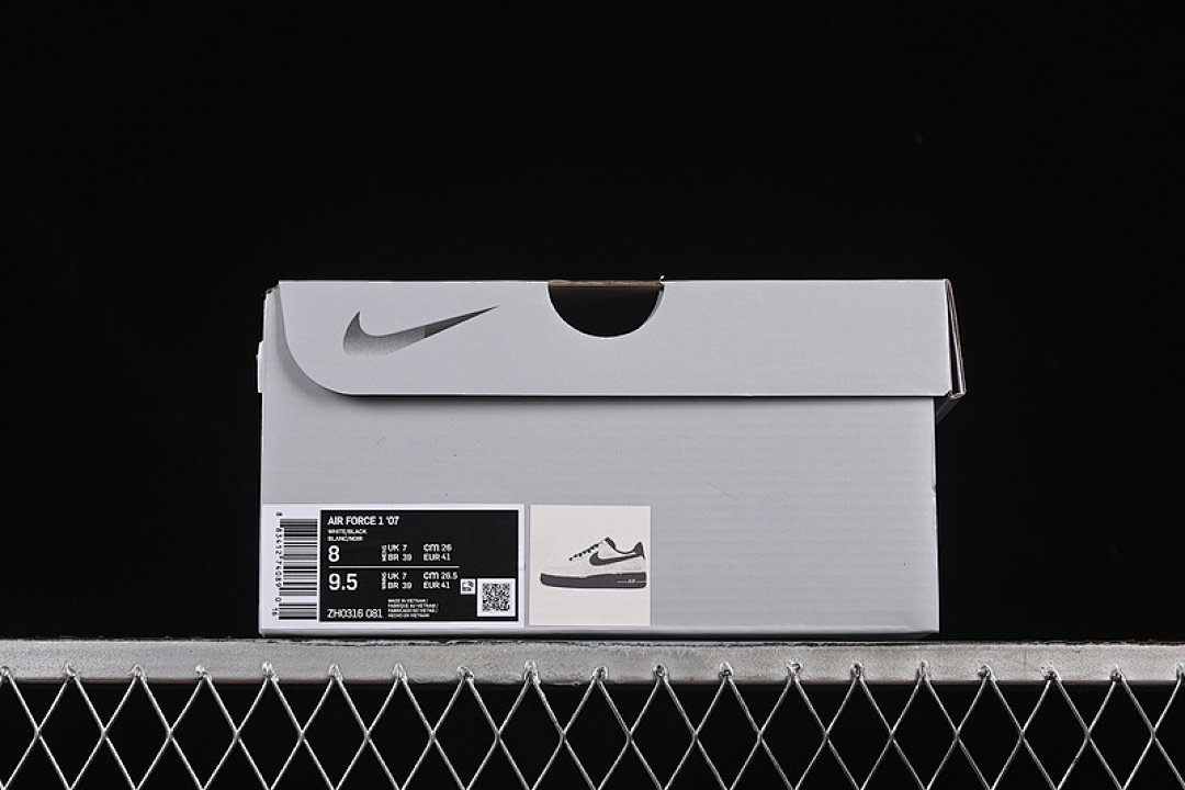 Nike [ZH0316-081]-[AIR FORCE 1 07 LOW WHITE/BLACK]-[WOMAN:36-39]-[MAN:40-45] - Image 12