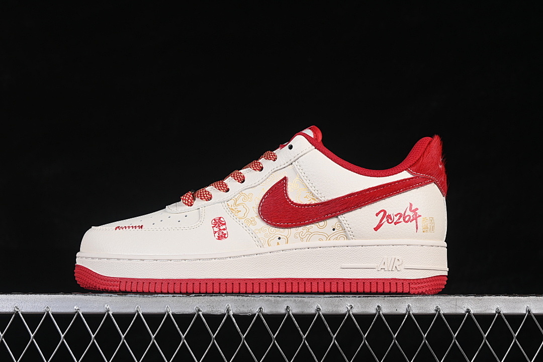 Nike [QW5288-118]-[AIR FORCE 1 07 LOW CASUAL SNEAKERS WHITE/RED]-[WOMAN:36-39]-[MAN:40-45], photo 1