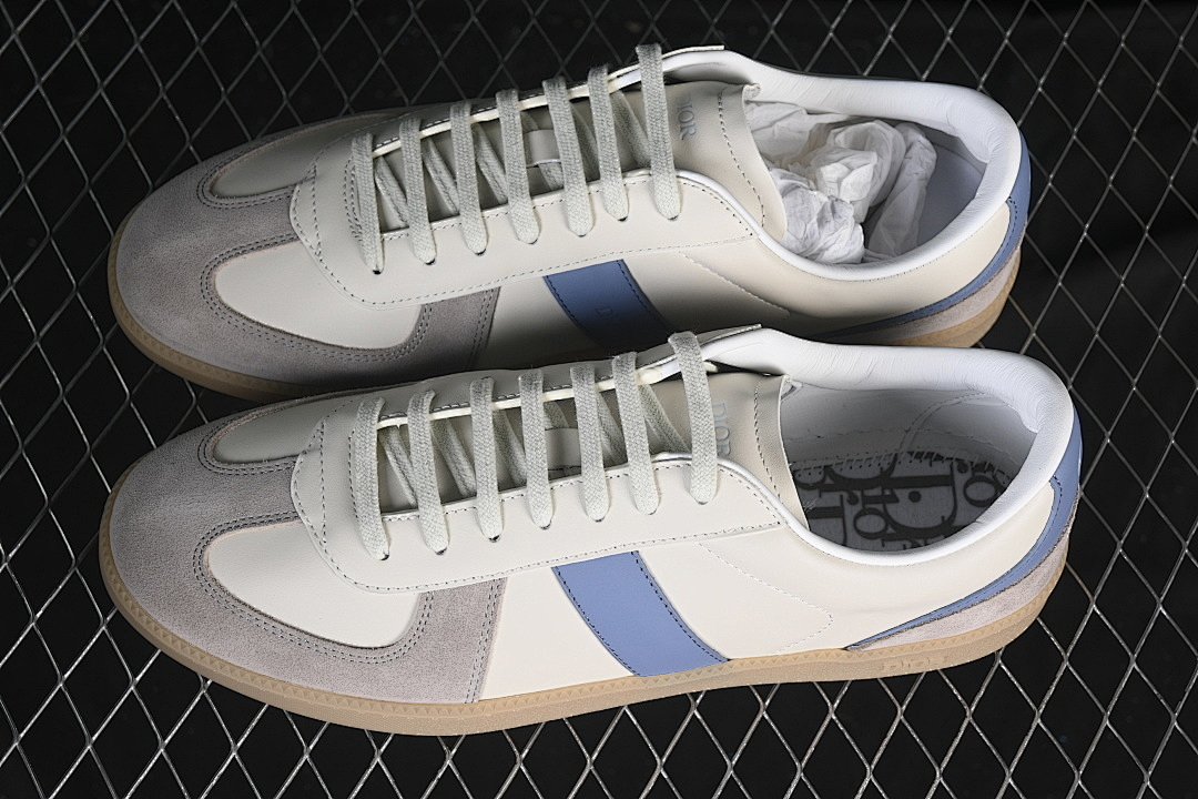 Dior [LOW-TOP DERBY SHOES WHITE/GREY/BLUE]-[WOMAN:39]-[MAN:40-45] - Image 11