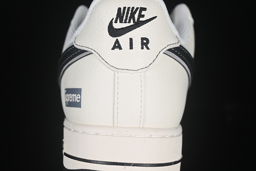 Nike [XZ6188-362]-[AIR FORCE 1 07 LOW SUPREME BLACK/GREY/OFF WHITE]-[WOMAN:36-39]-[MAN:40-45] - Image 7