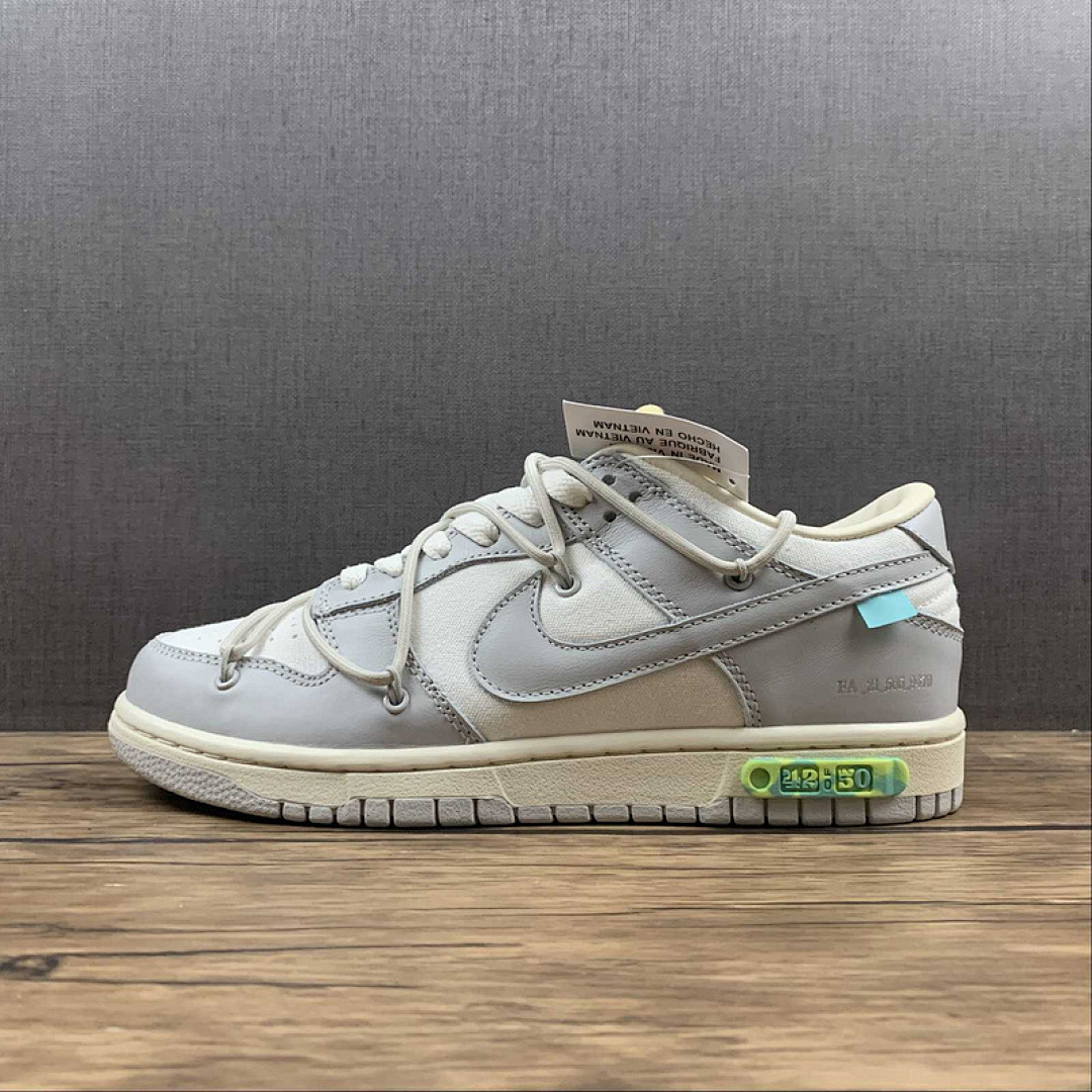 Off-White Nike OW X SB DUNK LOW LOT 42 OF 50 SAIL/NEUTRAL GREY/LIGHT BONE · DM1602-117, photo 1