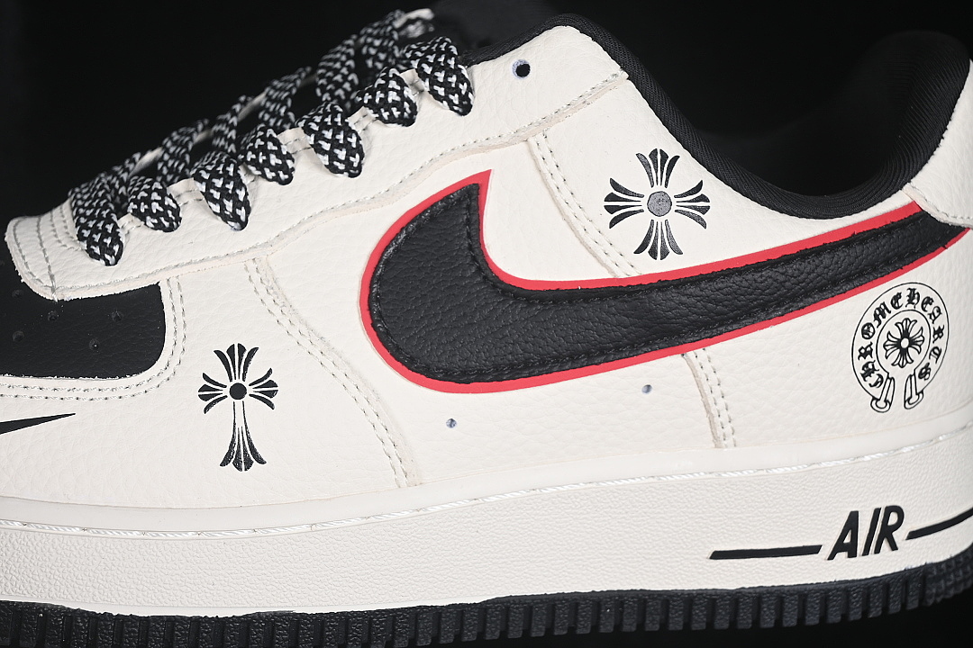 Nike [LD1999-039]-[AIR FORCE 1 07 LOW CASUAL SNEAKERS WHITE/BLACK/RED]-[WOMAN:36-39]-[MAN:40-45] - Image 8