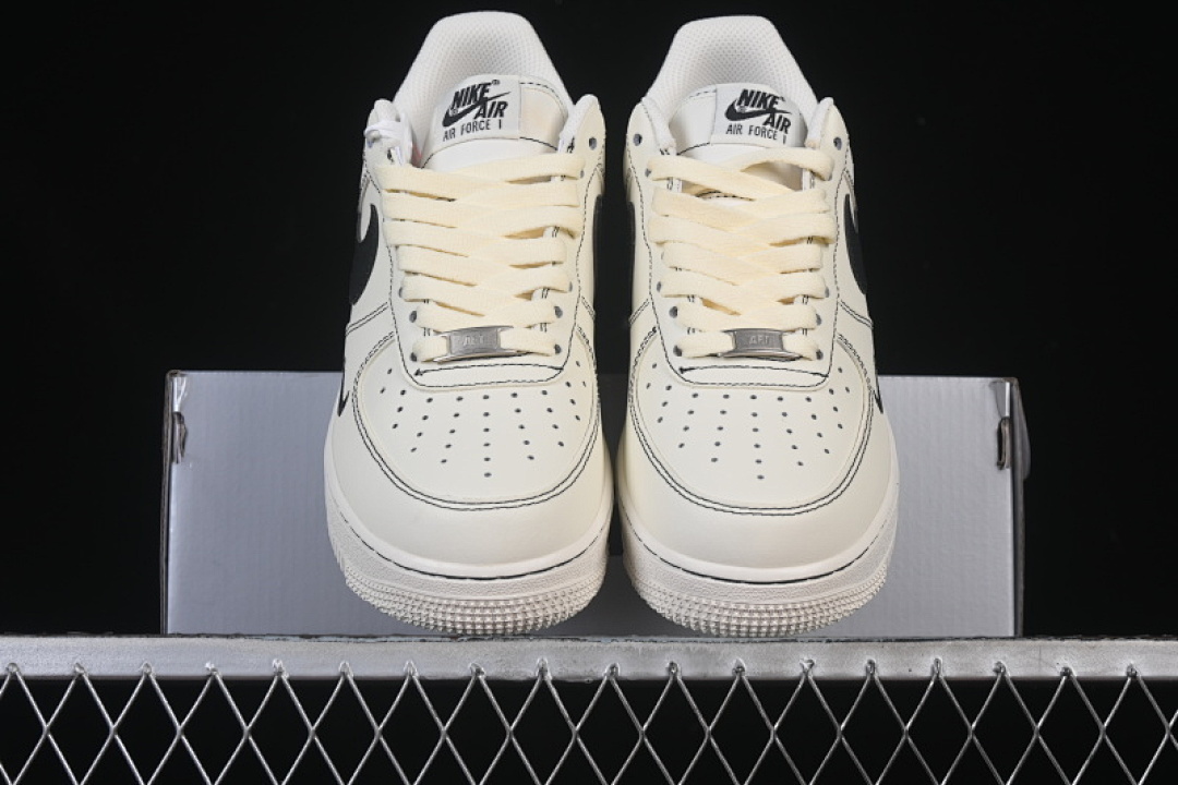Nike [ZH0316-093]-[AIR FORCE 1 07 LOW WHITE/BLACK/YELLOW]-[WOMAN:36-39]-[MAN:40-45] - Image 13
