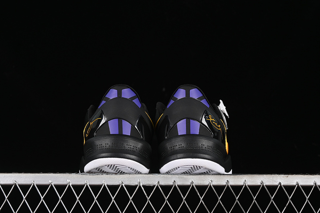 Nike [HF9550-001]-[KOBE 8 SYSTEM LAKERS AWAY BLACK/UNIVERSITY GOLD/WHITE/COURT PURPLE]-[39-47.5] - Image 16