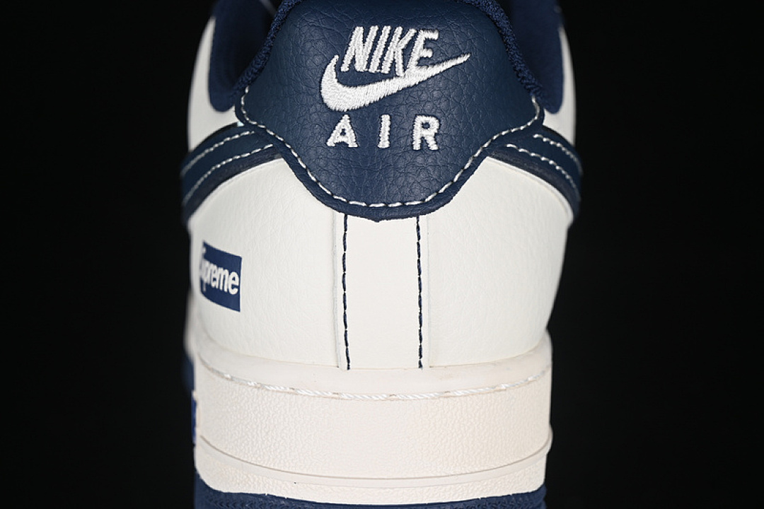 Nike [XS1958-524]-[AIR FORCE 1 07 LOW SUPREME WHITE/BLUE/GREY]-[WOMAN:36-39]-[MAN:40-45] - Image 7