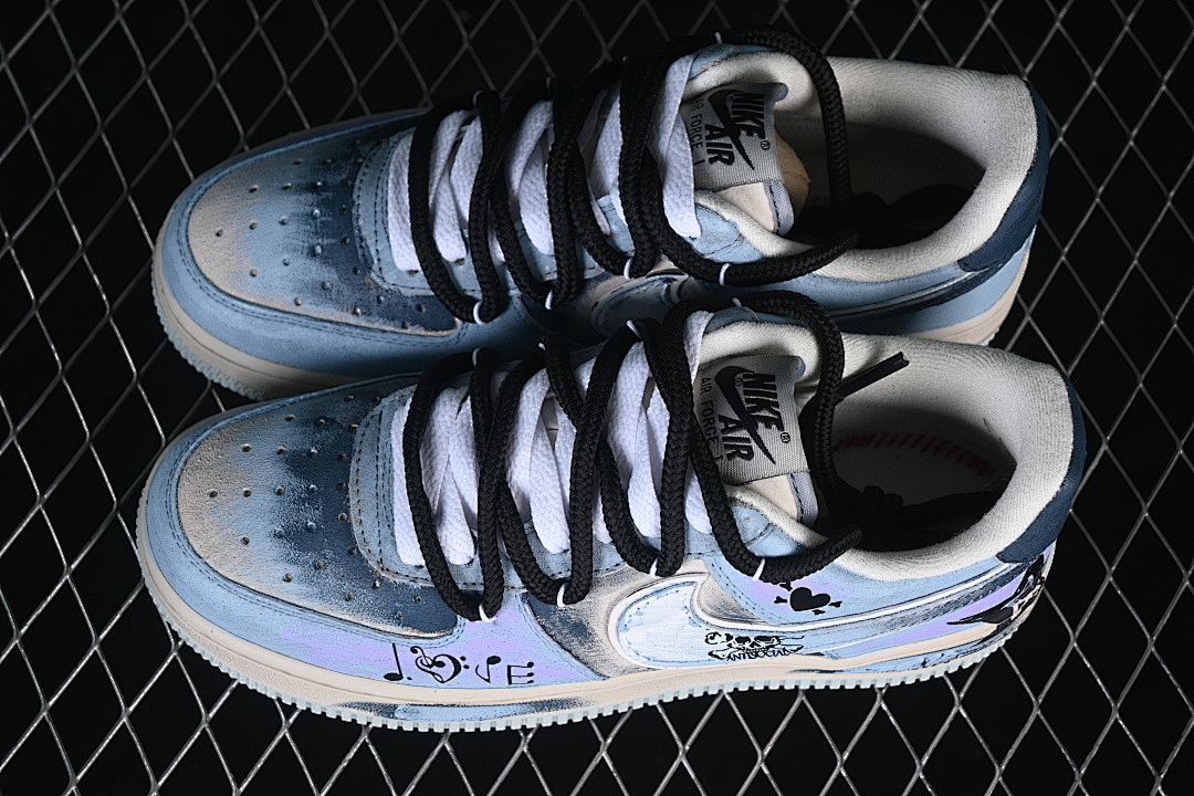 Nike [ZB2121-120]-[AIR FORCE 1 07 LOW BLUE/PURPLE/GREY]-[WOMAN:36-39]-[MAN:40-45] - Image 11