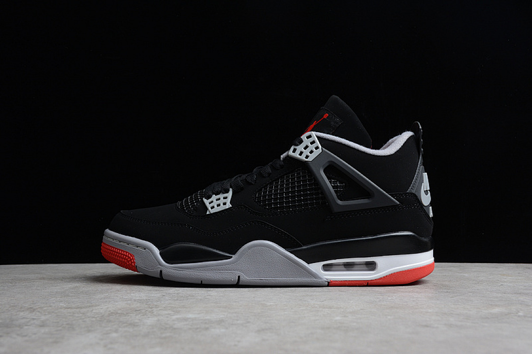 Jordan [308497-060]-[AIR JORDAN 4 RETRO OG BRED 2019 BLACK/CEMENT GREY/SUMMIT WHITE-FIRE (RED]), photo 1