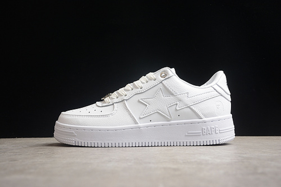 Bape Bape [ STA TO LOW TOP SPORTS CASUAL SNEAKERS WHITE]-[WOMAN:36-39]-[MAN:40-46], photo 1