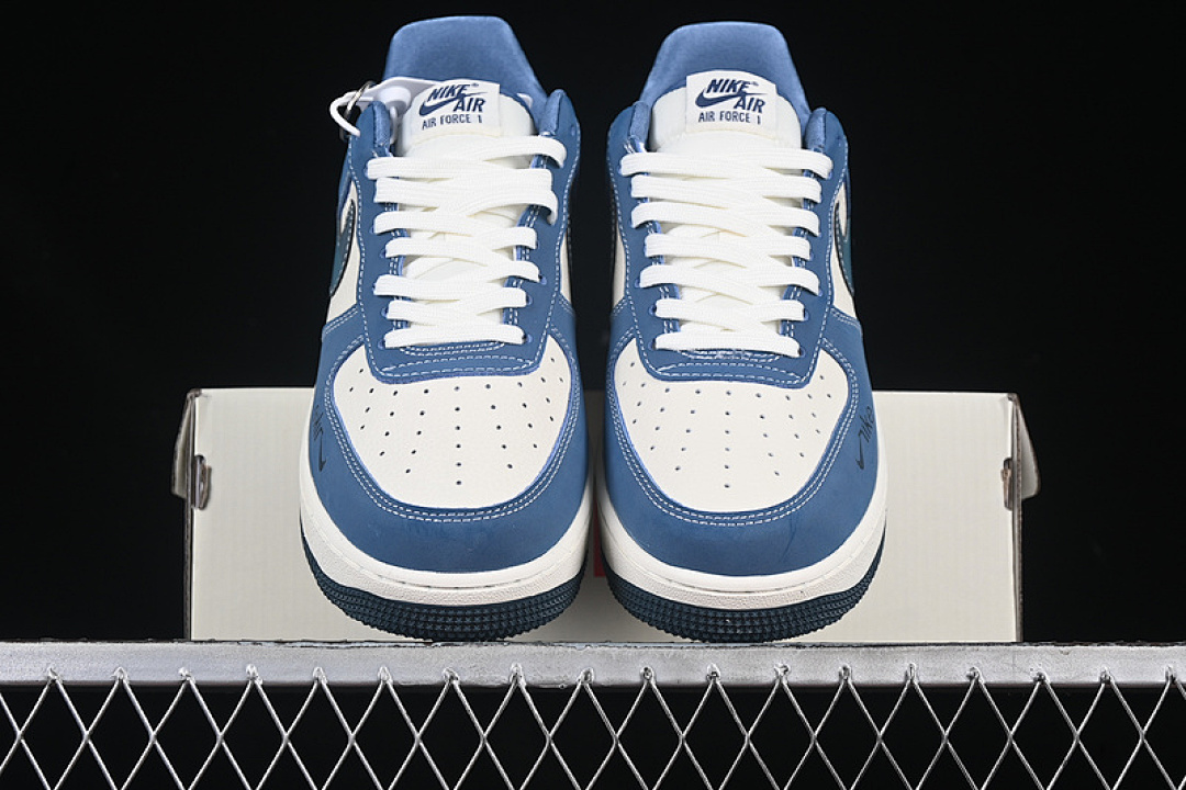 Nike [KK1988-068]-[AIR FORCE 1 07 LOW WHITE/BLUE]-[WOMAN:36-39]-[MAN:40-45] - Image 13