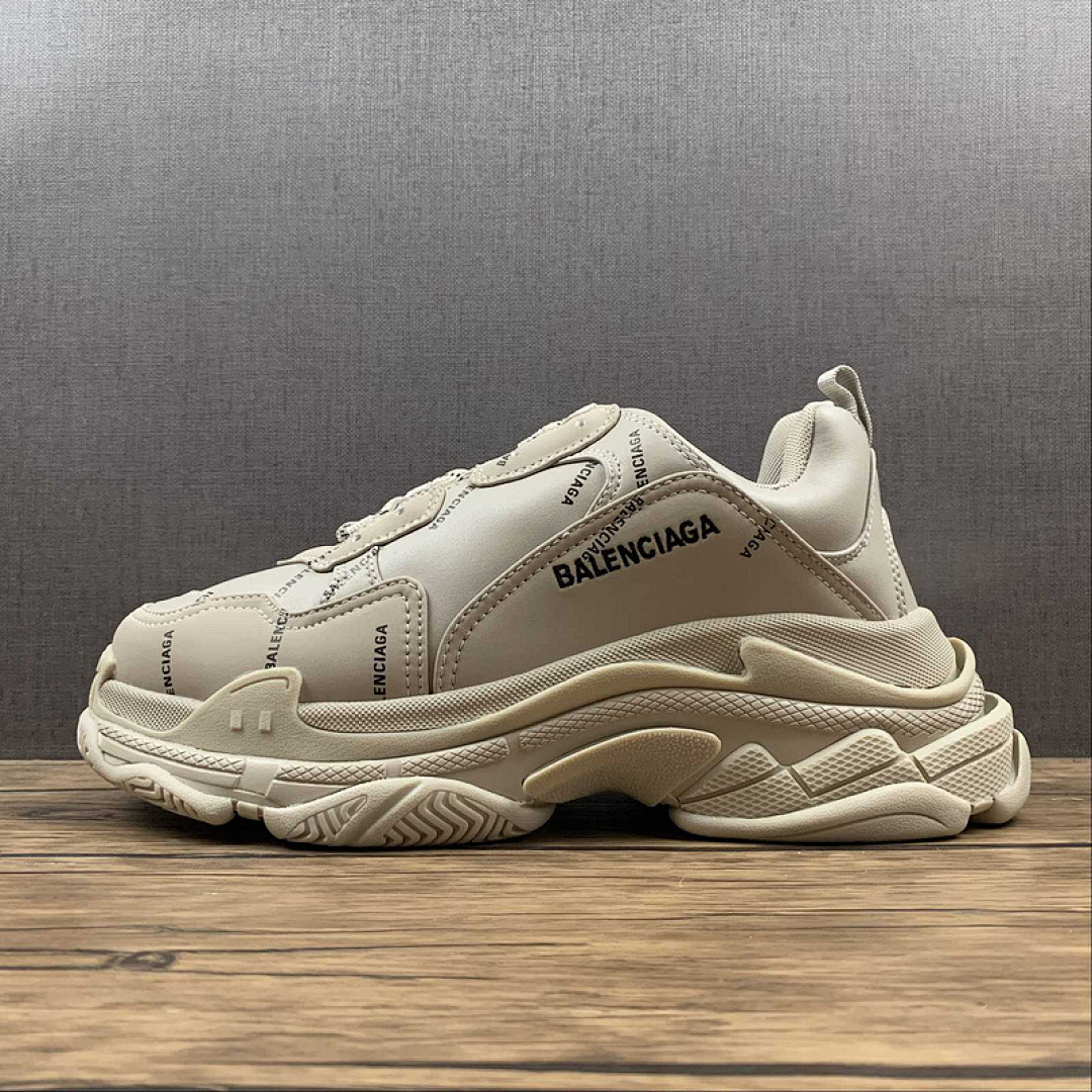Unbranded [BA*LEN*CIAGA TRIPLE S SNEAKERS BEIGE/BEIGE/BLACK]-[WOMAN:35-39]-[MAN:40-46], photo 1