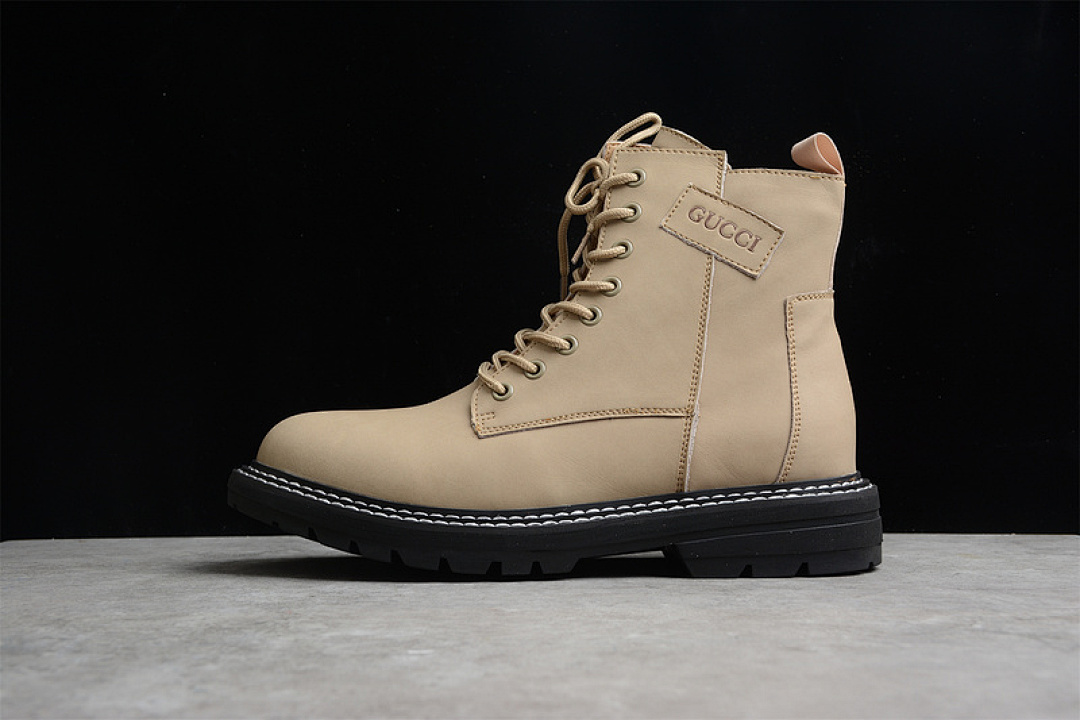 Gucci [GU*CCI 21SS MARTIN BOOTS SAND/SAND/BLACK]-[WOMAN:35-39]-[MAN:40-44], photo 1