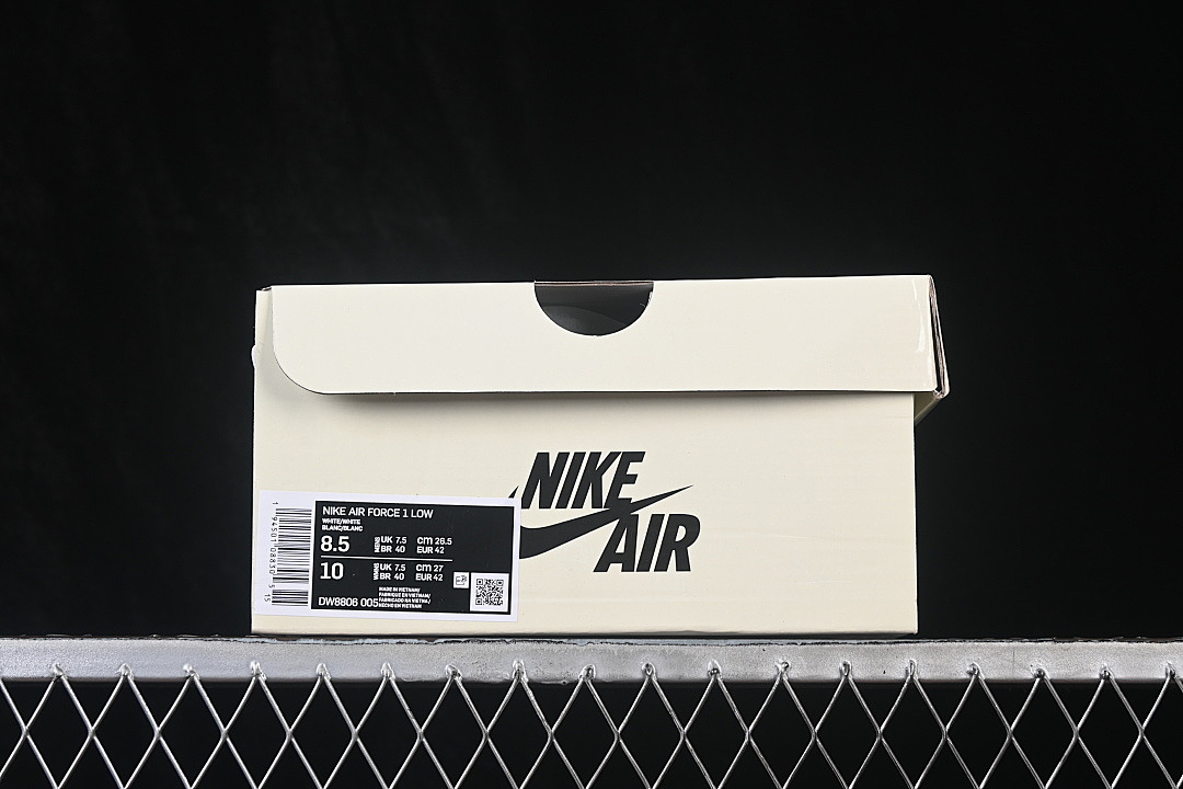 Nike [DW8806-005]-[AIR FORCE 1 07 LOW CASUAL SNEAKERS BEIGE/BLACK/BLUE]-[WOMAN:36-39.5]-[MAN:40-45] - Image 12