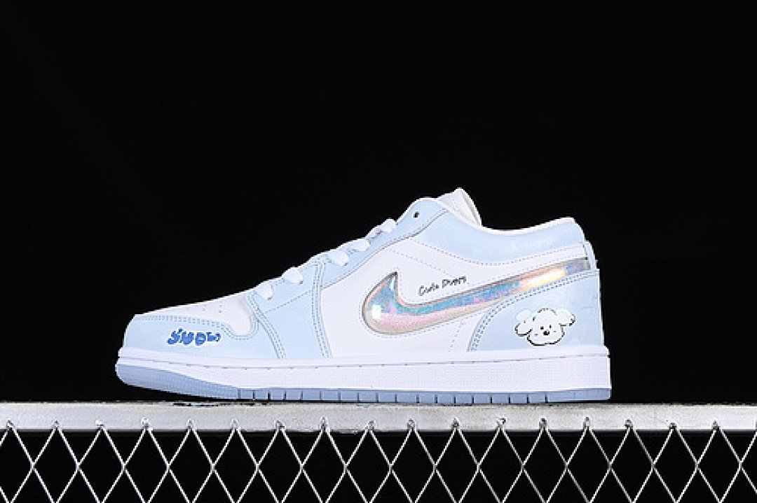 Jordan [FQ9112-100]-[AIR JORDAN 1 LOW WHITE/BLUE]-[WOMAN:36-39]-[MAN:40-45], photo 1