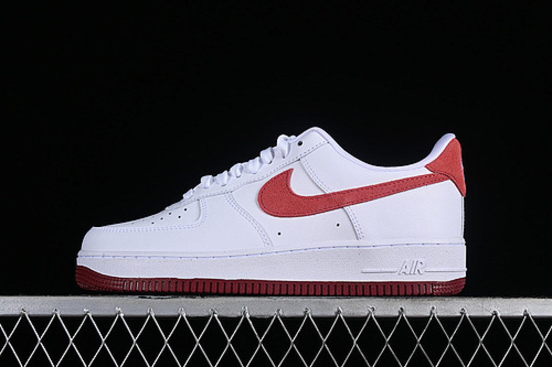 Nike [FQ7626-100]-[AIR FORCE 1 07 LOW VALENTINE'S DAY 2024 WHITE/TEAM RED/DRAGON RED/ADOBE]-[36-45], photo 1