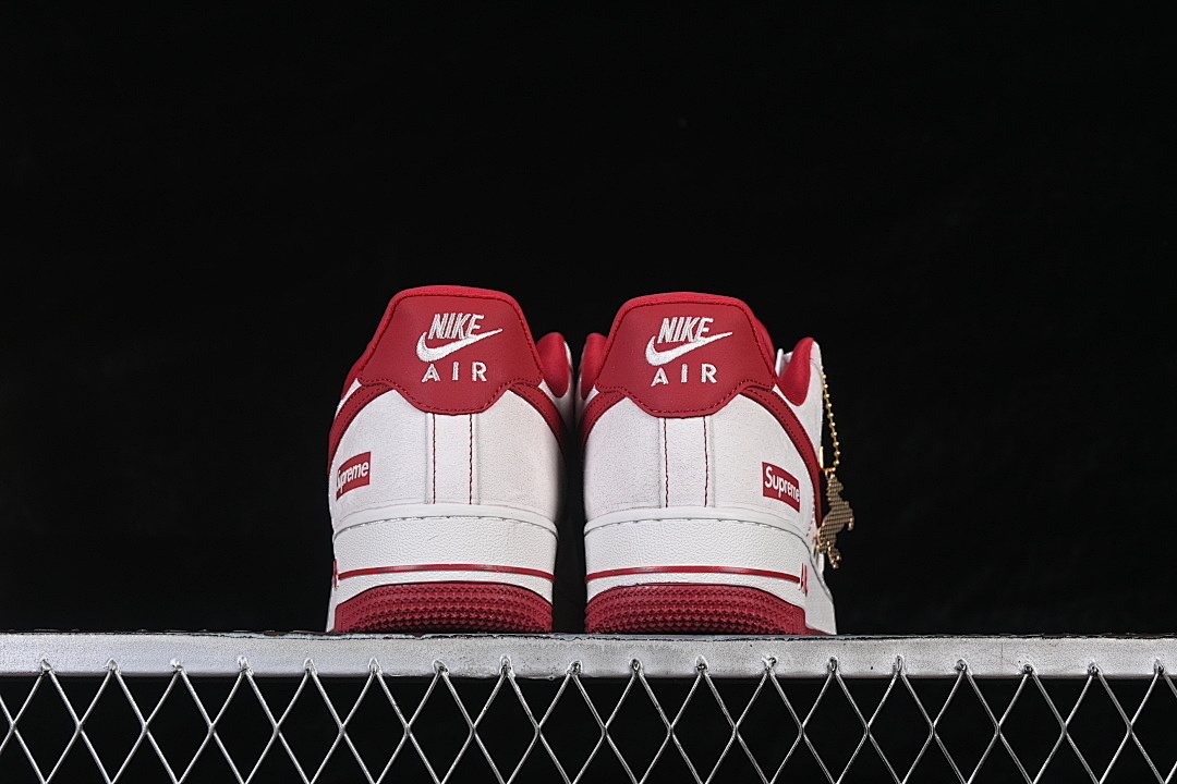 Nike [JP2026-133]-[AIR FORCE 1 07 LOW CASUAL SNEAKERS BEIGE/WHITE/RED]-[WOMAN:36-39]-[MAN:40-45] - Image 14