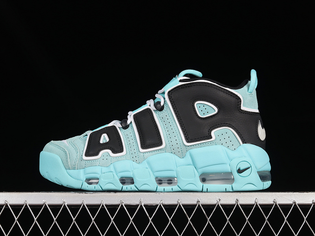 Nike [CN8118-400]-[AIR MORE UPTEMPO 96 QS LIGHT AQUA/BLACK/WHITE]-[WOMAN:36-39]-[MAN:40-46], photo 1