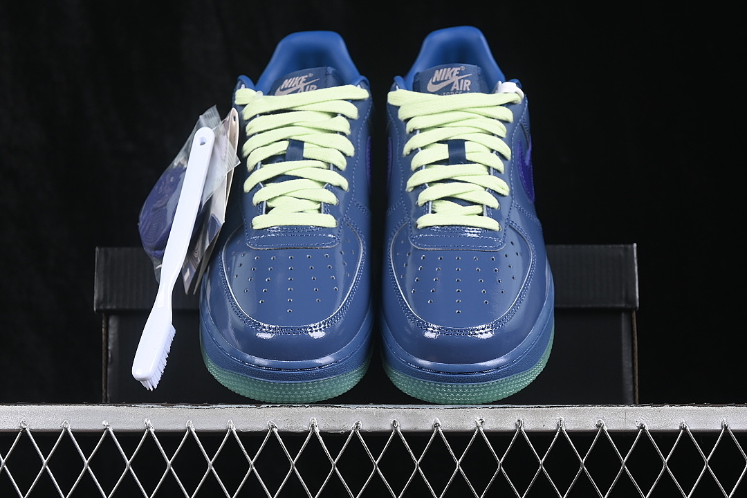 Nike [IO4489-400]-[AIR FORCE 1 07 LOW CASUAL SNEAKERS NAVY BLUE/BLUE]-[WOMAN:36-39]-[MAN:40-46] - Image 12